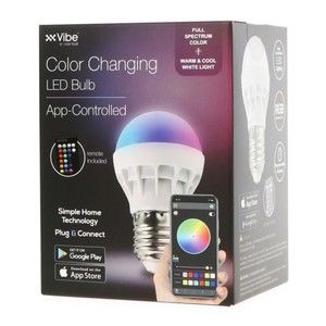 Vibe E-ssential Color-Change LED Light Bulb With App & Remote Control